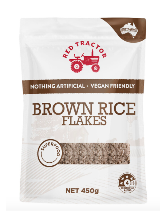 Red Tractor Brown Rice Flakes (450g) Vegan