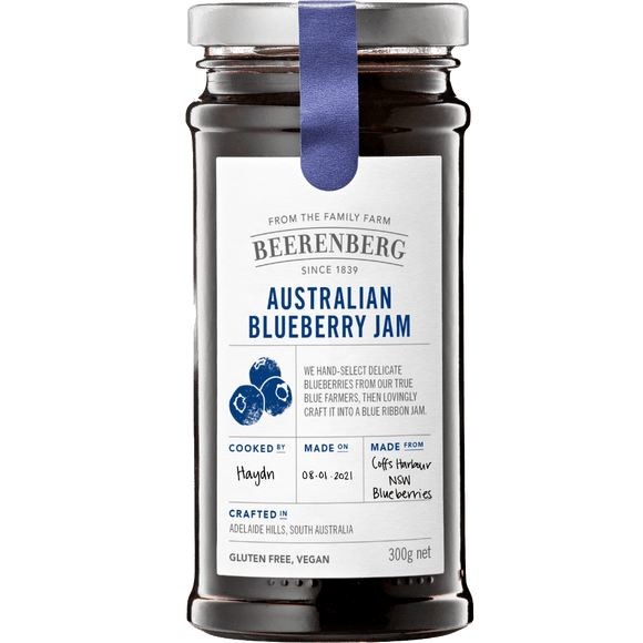 Beerenberg Australian Blueberry Jam (300g) (1 for 1) - Mrs Free Singapore