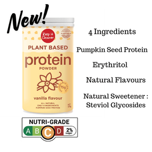 KIC PLANT BASED Protein Powder - Vanilla (375g) - Mrs Free Singapore