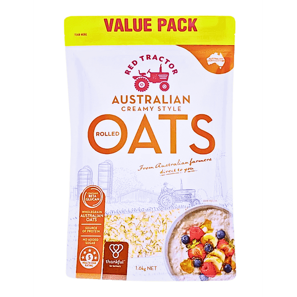 Red Tractor Australian Rolled Oats 1.6 kg (Earliest delivery Jan 25) - Mrs Free Singapore