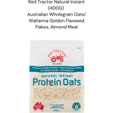 Red Tractor Natural Instant Protein Oats (400g) (Unit / Carton) - Mrs Free Singapore