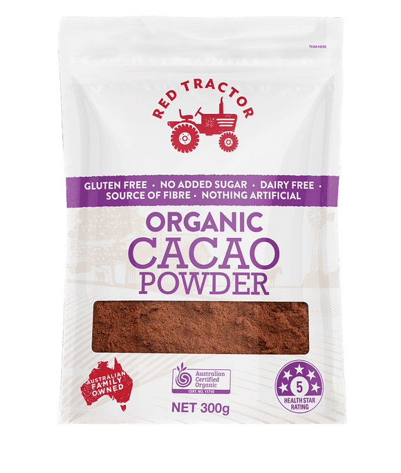 Red Tractor Organic Cacao Powder (300g) *Australian Certified Organic - Mrs Free Singapore