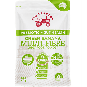 Red Tractor Prebiotic Green Banana Multi - Fibre Superfood Powder (225g) - Mrs Free Singapore