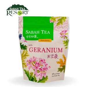 Sabah Tea Flora - Geranium ( 15 x 2g) (Available end of Nov24) - Mrs Free Singapore