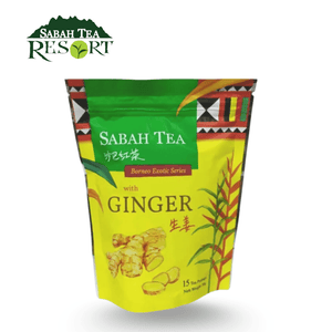 Sabah Tea Ginger (Borneo Exotic) Teabags 15 x 2g - Mrs Free Singapore